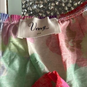 Pastel Floral Off-Shoulder Blouse - Pink & Green